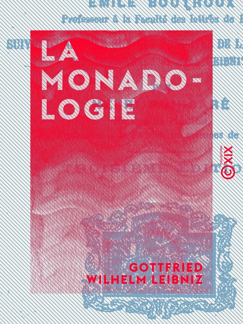 Couverture ebook de La Monadologie, de Gottfried Wilhelm Leibniz