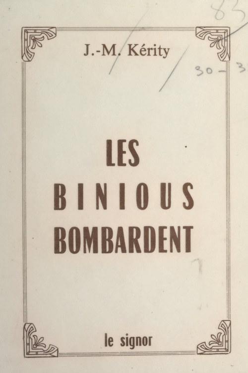 ebook cover of Les binious bombardent, by Jean-Marc Kérity