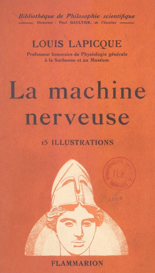 ebook cover of La machine nerveuse, by Louis Lapicque