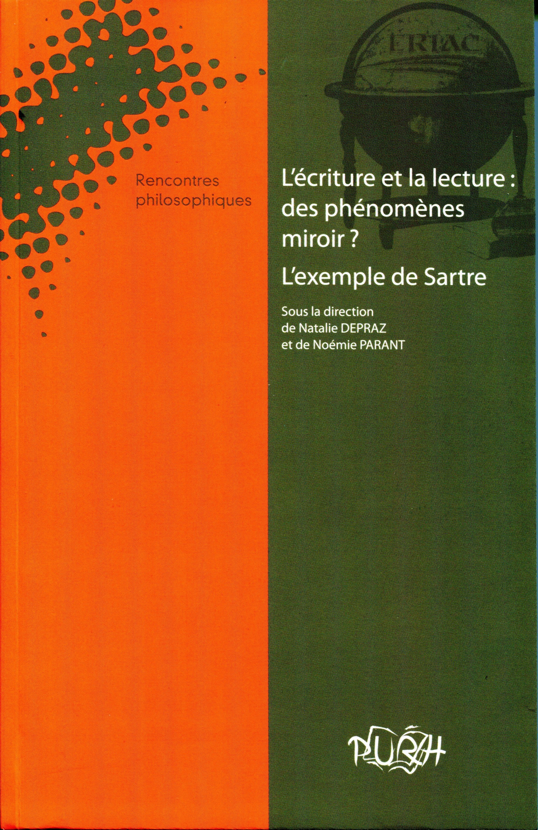 Couverture ebook de L'écriture et la lecture : des phénomènes miroir ? L'exemple de Sartre, de Natalie Depraz, Noémie Parant