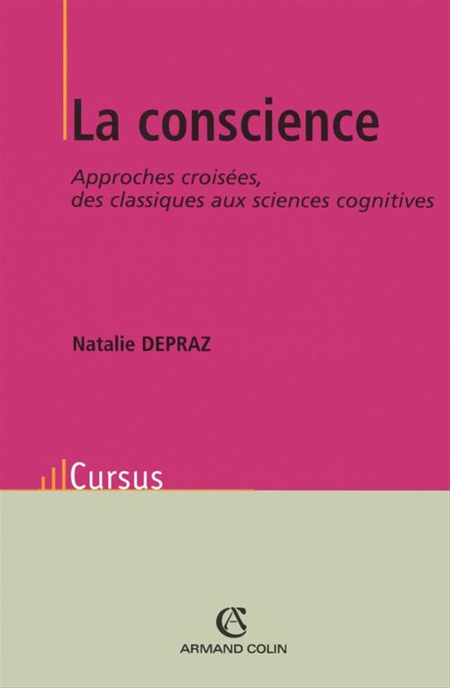 Couverture ebook de La Conscience, de Nathalie Depraz