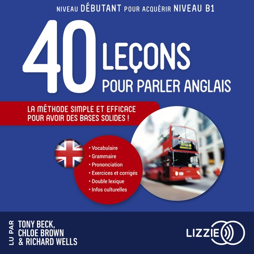 Couverture audiobook de Quarante leçons pour parler anglais, de Collectif
