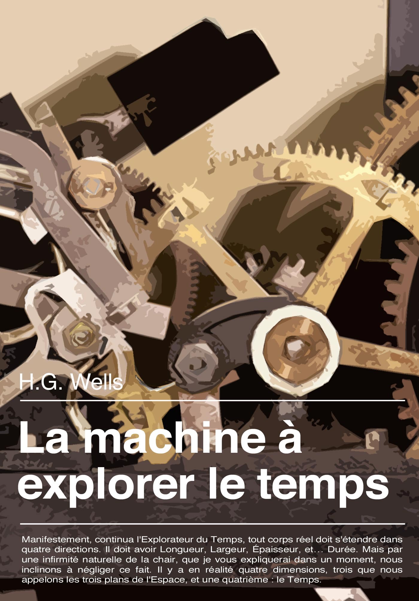 ebook cover of La machine à explorer le temps, by Herbert George Wells