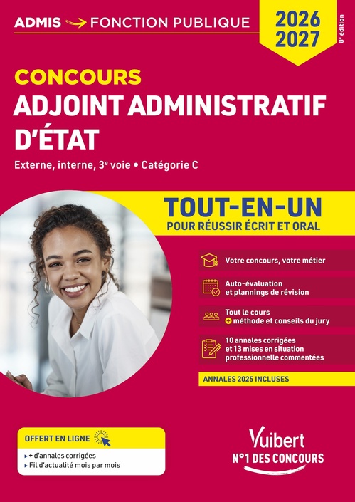 ebook cover of Concours Adjoint administratif d'État - Catégorie C - Tout-en-un, by Dominique Herbaut, Pierre-Brice Lebrun, Stéphanie Herbaut, Bernadette Lavaud, Céline Tatat