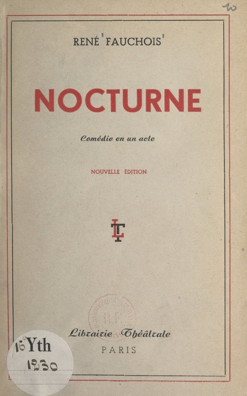 ebook cover of Nocturne, by Rene Fauchois