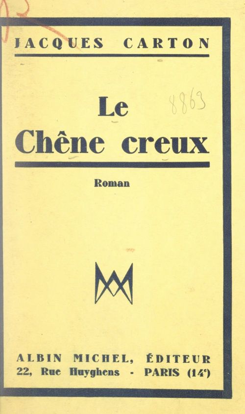 Couverture ebook de Le chêne creux, de Jacques Carton