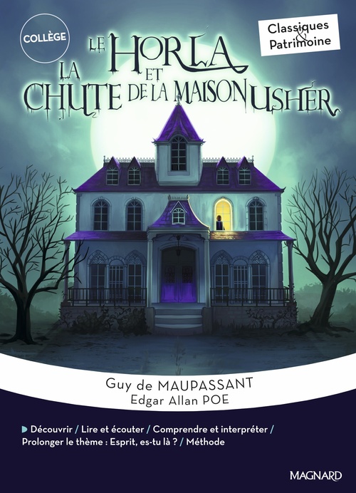 Couverture ebook de Le Horla / La Chute de la maison Usher - Maupassant / Poe - Classiques et Patrimoine, de Guy de Maupassant, Edgar Allan Poe