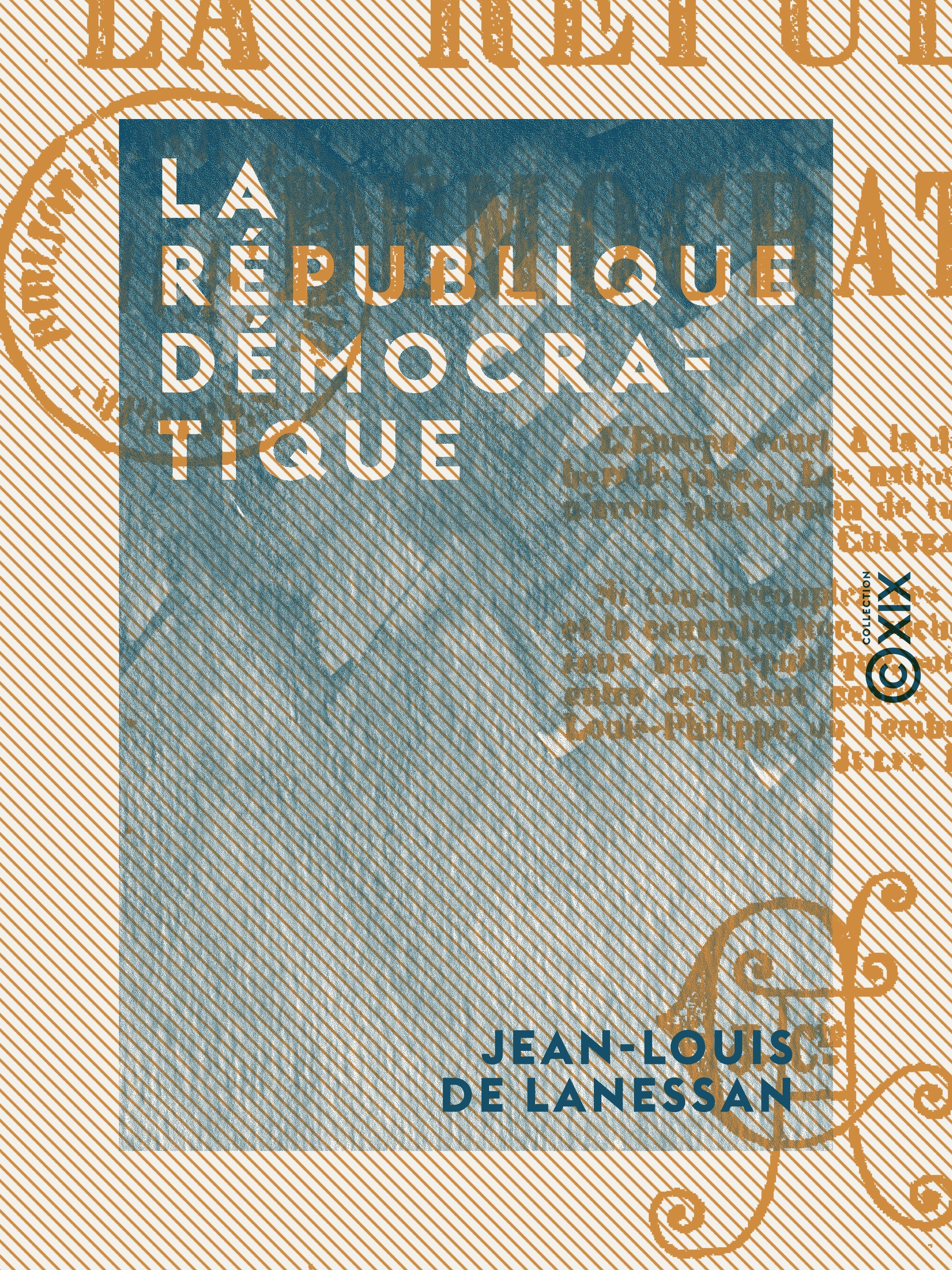 ebook cover of La République démocratique, by Jean-Louis De Lanessan