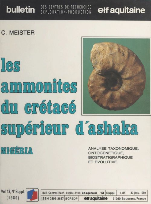 ebook cover of Les Amonites du crétacé supérieur d'Ashaka (Nigeria), by Christian Meister