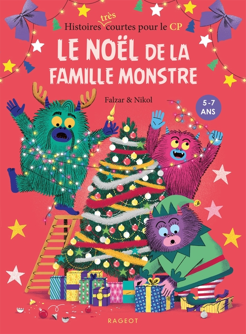 Couverture ebook de Le Noël de la famille Monstre, de Falzar, Nikol