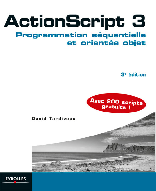 Couverture ebook de ActionScript 3, de David Tardiveau