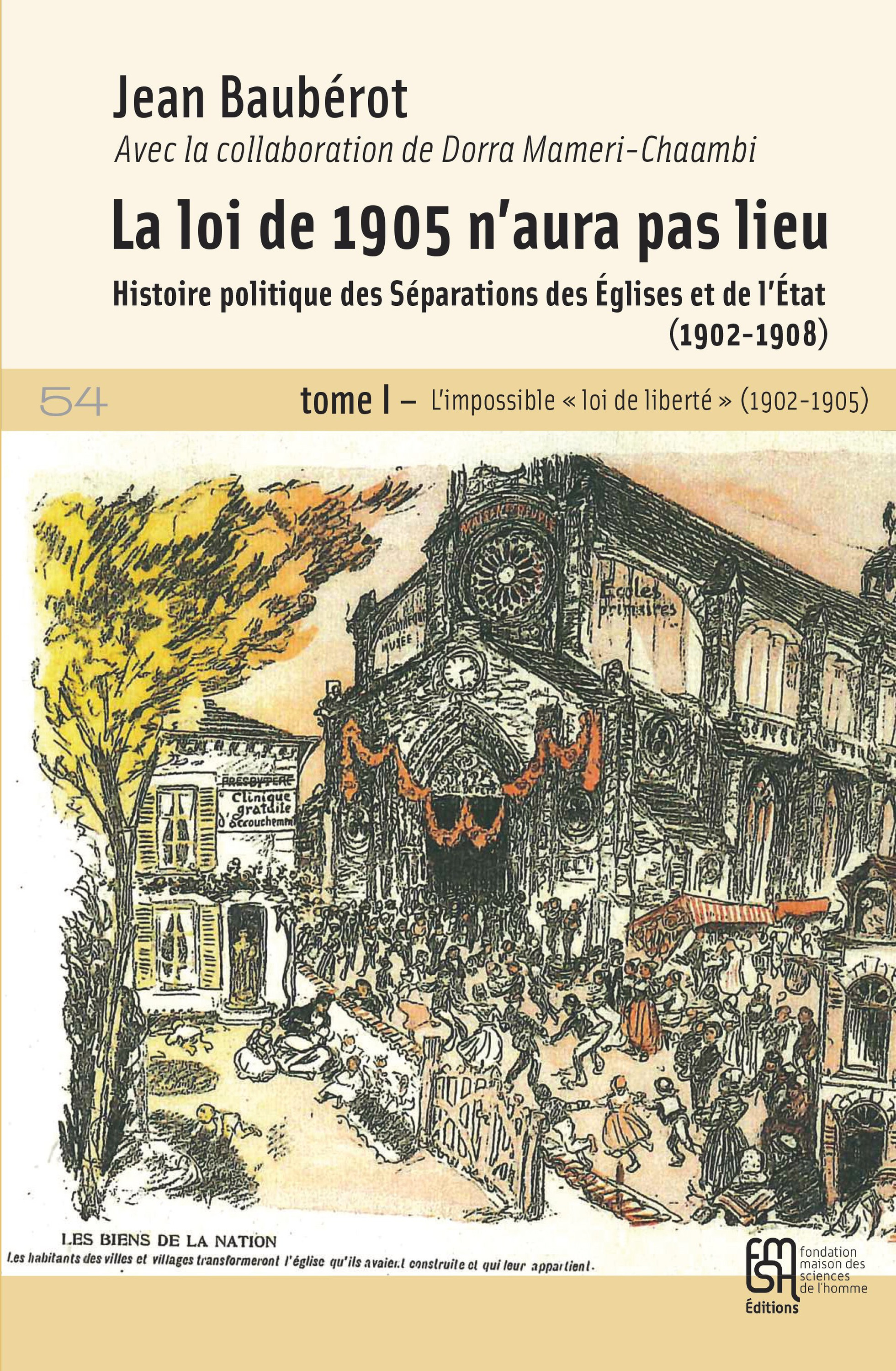 ebook cover of La loi de 1905 n´aura pas lieu, by Jean Baubérot, Dorra Mameri-Chaambi