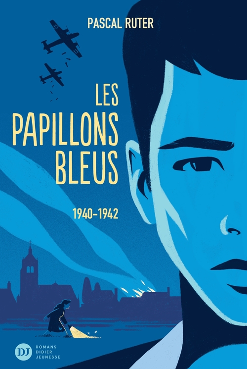 Couverture ebook de Les Papillons bleus, tome 1 - 1939-1942, de Pascal Ruter