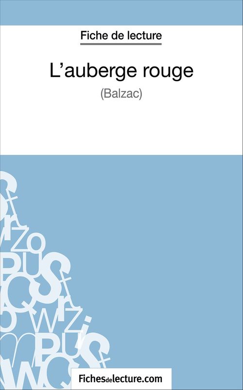ebook cover of L'auberge rouge de Balzac (Fiche de lecture), by Hubert Viteux