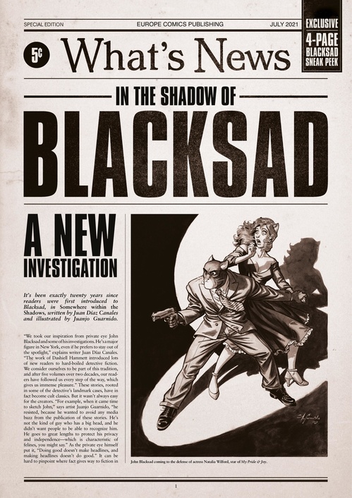 ebook cover of Blacksad - Special Edition: What's News, by Canales Juan Diaz