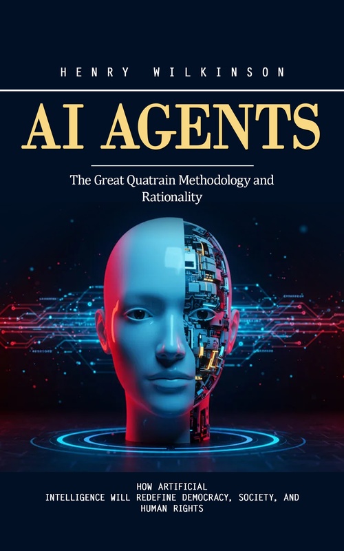 Couverture ebook de Ai Agents: Build and Automate Profitable Strategies With Artificial Intelligence (How Artificial Intelligence Will Redefine Democracy, Society, and Human Rights), de Henry Wilkinson