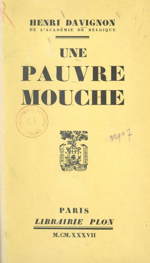 Couverture ebook de Une pauvre mouche et autres cramignons liégeois, de Henri Davignon
