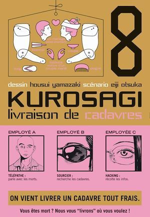 Couverture ebook de Kurosagi T08, de Eiji Otsuka, Housui Yamazaki