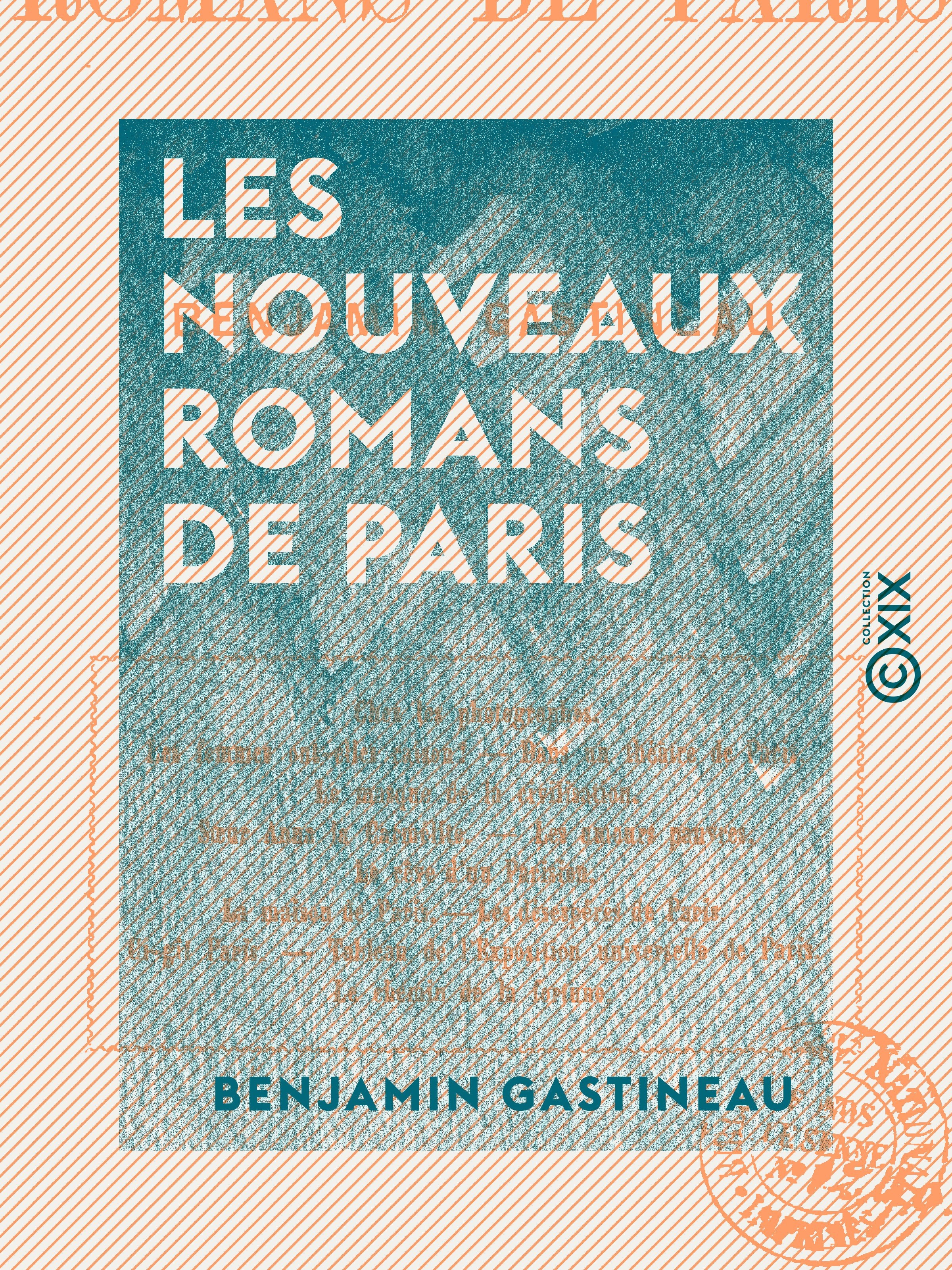 ebook cover of Les Nouveaux Romans de Paris, by Benjamin Gastineau