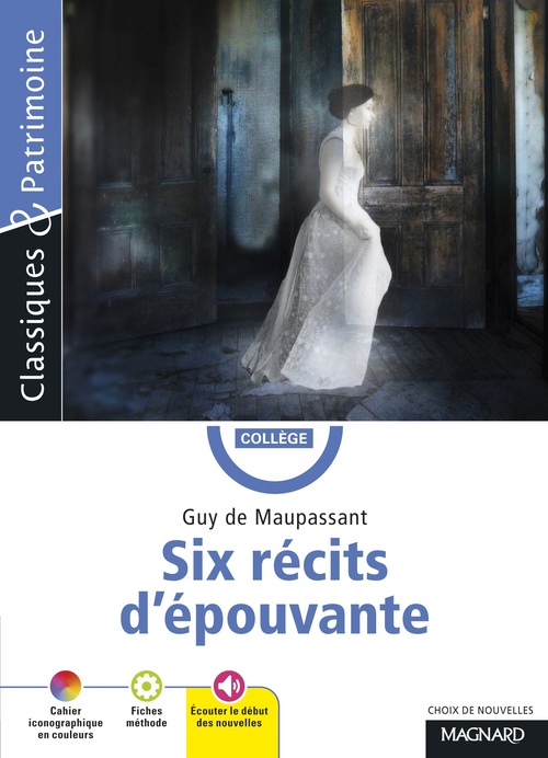Couverture ebook de Six récits d'épouvante - Classiques et Patrimoine, de Guy de Maupassant