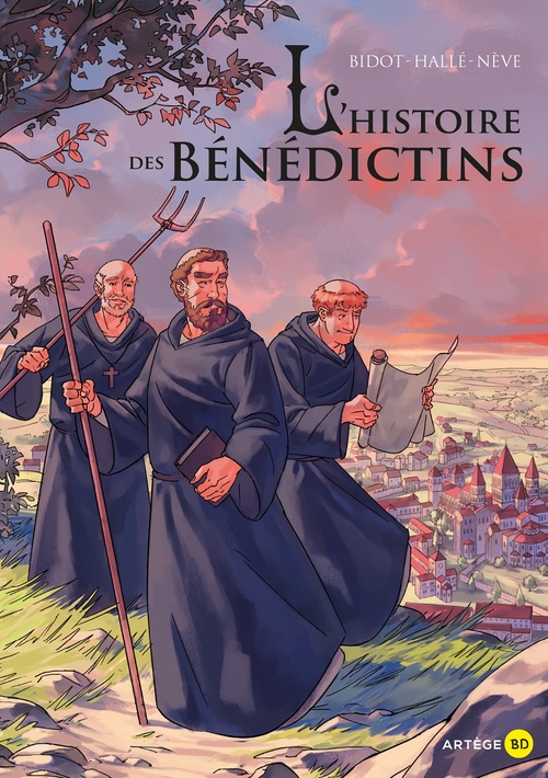 Couverture ebook de L'histoire des Bénédictins, de Hugo Hallé, Thibault Nève