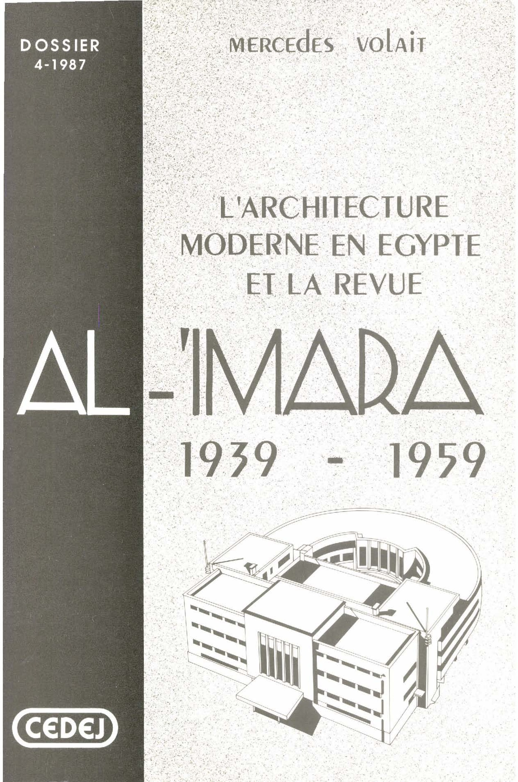 ebook cover of L´architecture moderne en Égypte et la revue Al-´Imara, by Mercedes Volait