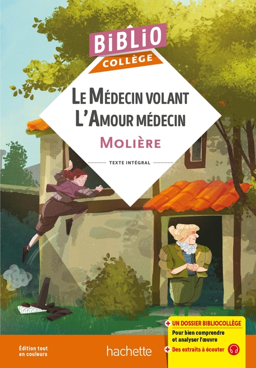 Couverture ebook de Bibliocollège - Le médecin volant - L'amour médecin, de Molière