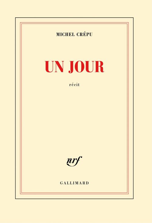 ebook cover of Un jour, by Michel Crépu