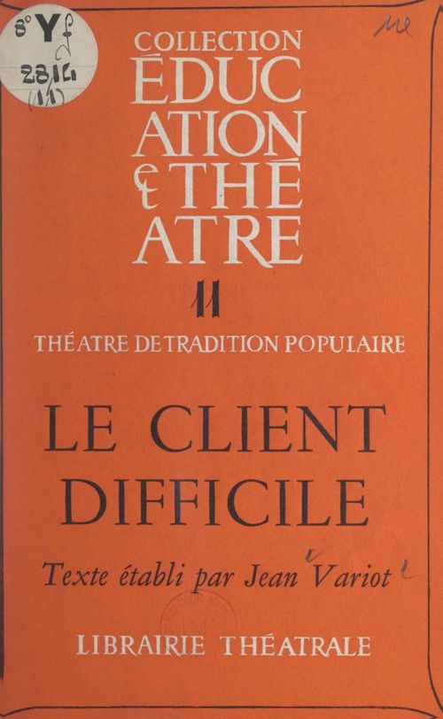 ebook cover of Le client difficile, by Jean Variot