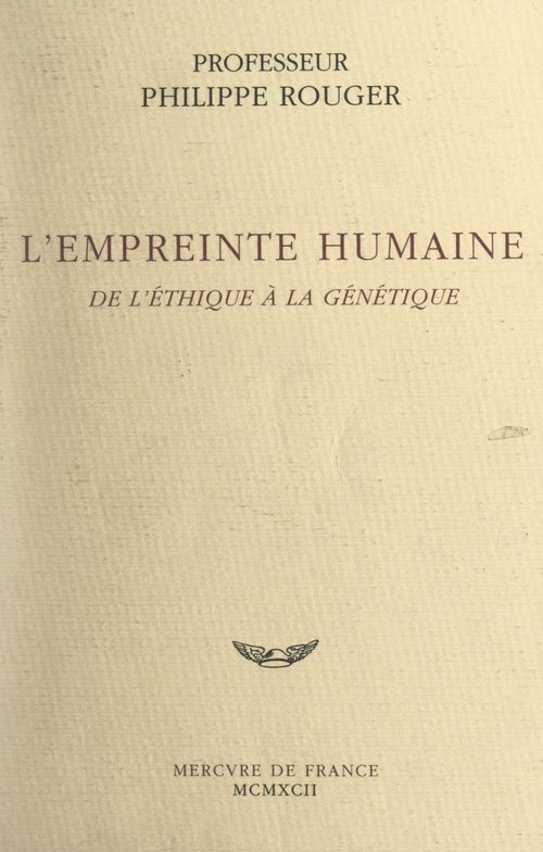 ebook cover of L'empreinte humaine, by Philippe Rouger
