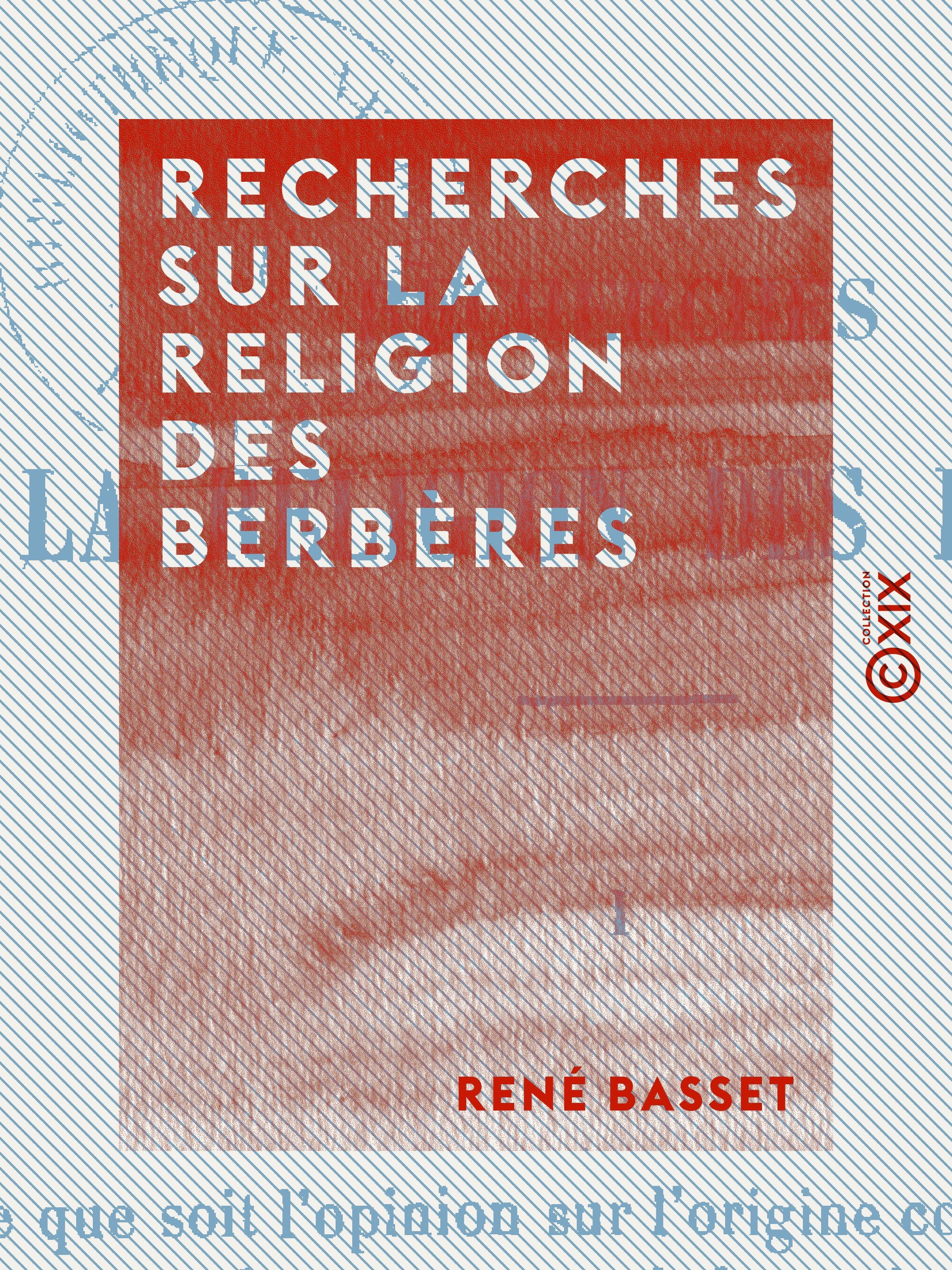 ebook cover of Recherches sur la religion des Berbères, by Rene Basset