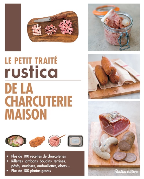 Couverture ebook de Le petit traité Rustica de la charcuterie maison, de Caroline Guézille