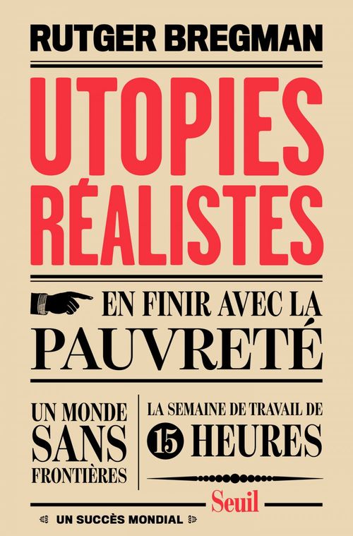 ebook cover of Utopies réalistes, by Rutger Bregman, Jelia Amrali