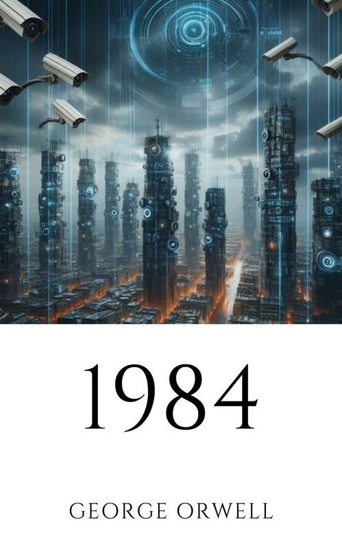 ebook cover of 1984, by George Orwell