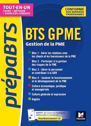 ebook cover of PrépaBTS - BTS Gestion de la PME - Toutes les matières - Révision et entrainement, by Régine Aidemoy, Ludovic Babin-Touba, Annie Goulvent, Frédérique Le Graverend, Christine Malarmey, Thierry Mellarede, Oli