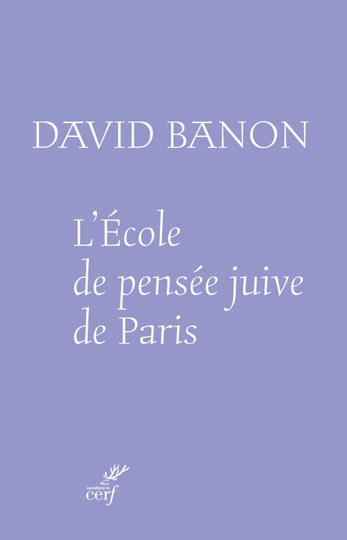 Couverture ebook de L'école de pensée juive de Paris, de David Banon