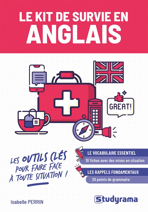 Couverture ebook de Le kit de survie en anglais, de Isabelle Perrin