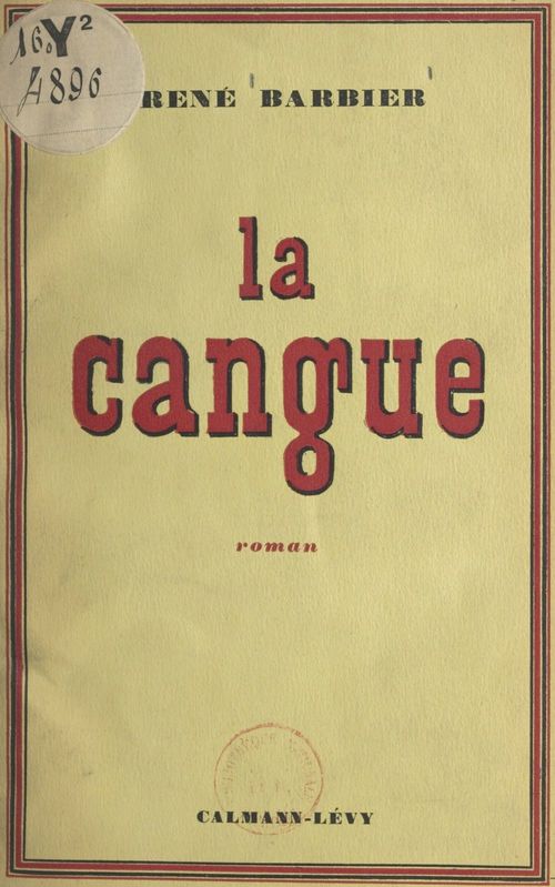 ebook cover of La cangue, by René Barbier