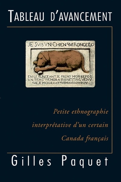 Couverture ebook de Tableau d'avancement, de Gilles Paquet