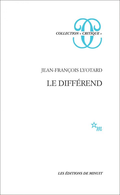 ebook cover of Le Différend, by Jean-françois Lyotard