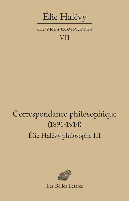 ebook cover of Correspondance philosophique 1891-1914, by Élie Halévy