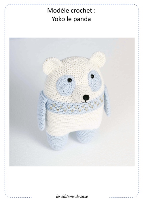 Couverture ebook de Modèle crochet : Yoko le panda, de Julia Dupe