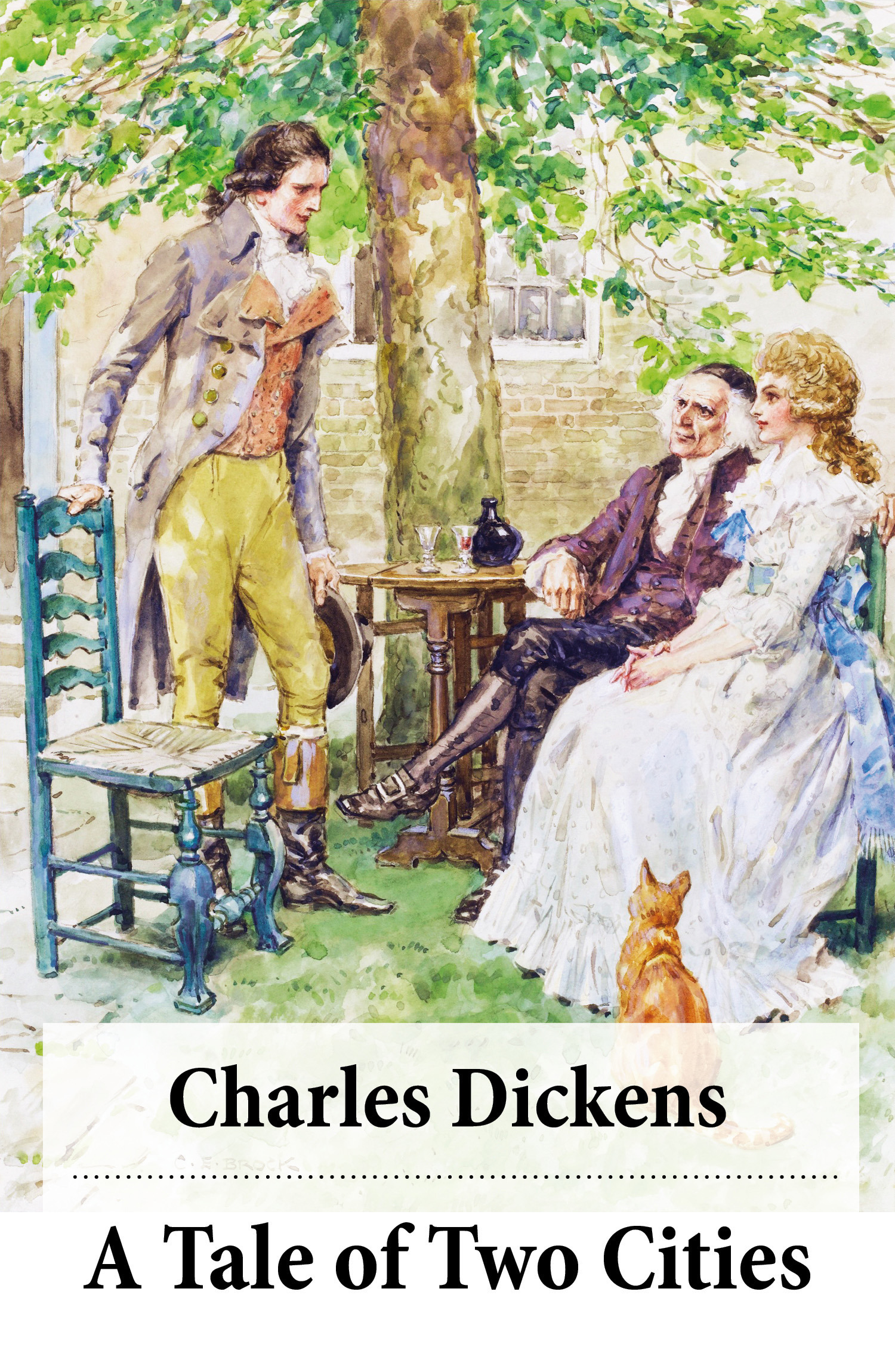 Couverture ebook de A Tale of Two Cities (Unabridged with the original illustrations by Phiz), de Hablot knight Browne, Charles Dickens