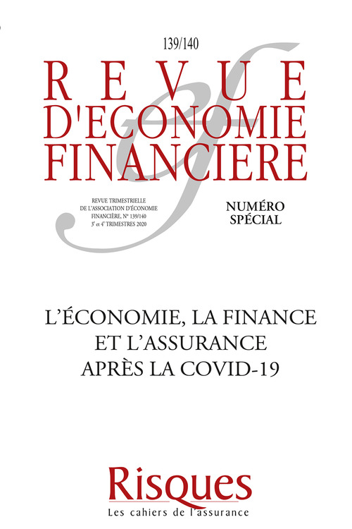 Couverture ebook de L'économie, la finance et l'assurance après la Covid-19, de