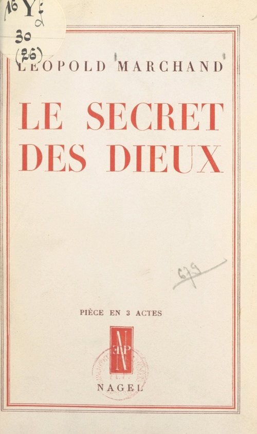 Couverture ebook de Le secret des dieux, de Leopold Marchand