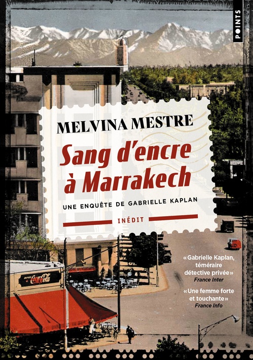 Couverture ebook de Sang d'encre à Marrakech, de Melvina Mestre