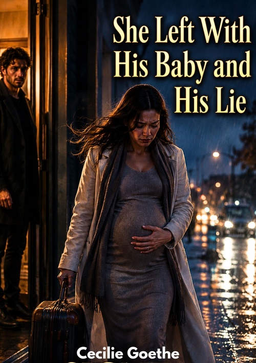 Couverture ebook de She Left With His Baby and His Lie, de Cecilie Goethe