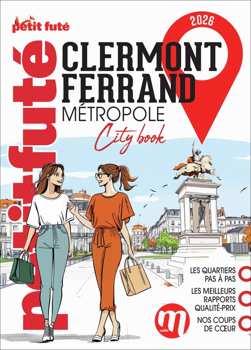 Couverture ebook de Guide Clermont-ferrand Métropole 2026 Petit Futé, de Auzias, Labourdette