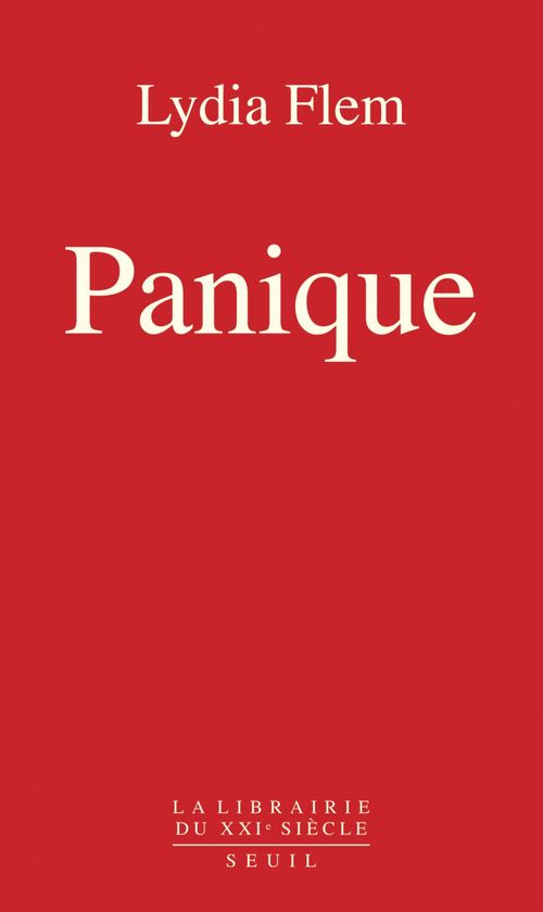Couverture ebook de Panique, de Lydia Flem