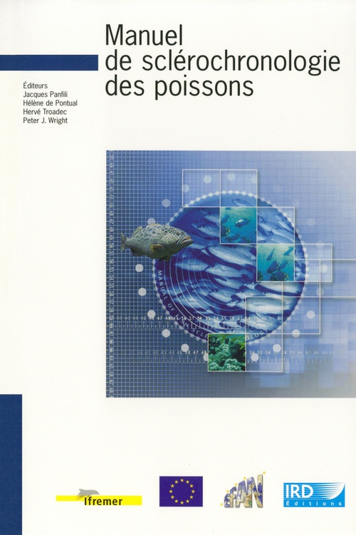 Couverture ebook de Manuel de sclérochronologie des poissons, de Ird